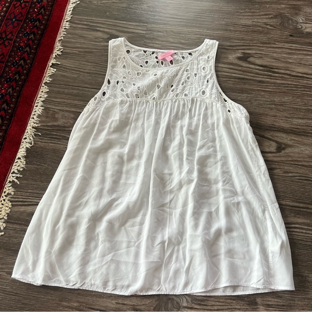Lilly Pulitzer eyelet tank blouse